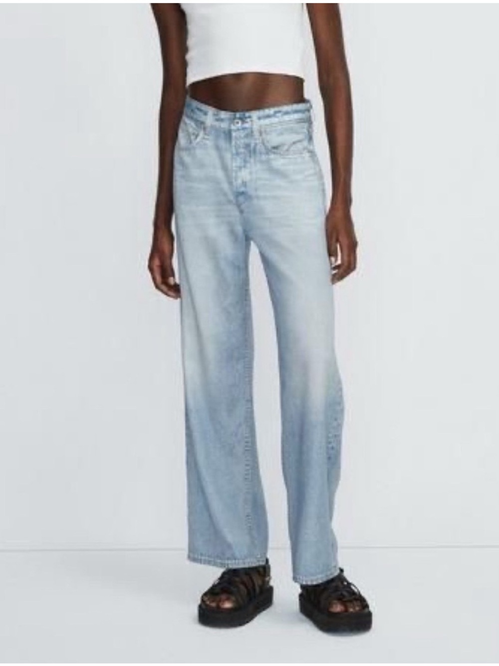Rag & Bone Liquid Miramar Logan Pants Tencel Sweatpant Jeans in Meadow 26